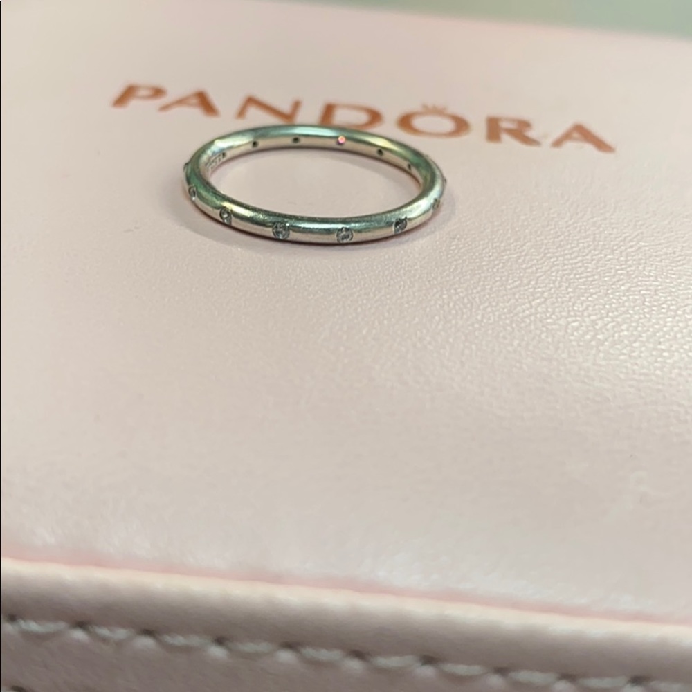 Simple Sparkling Band Ring